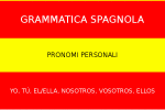 pronomi personali spagnolo
