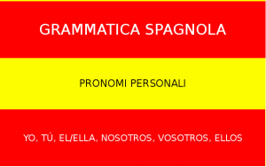 pronomi personali spagnolo